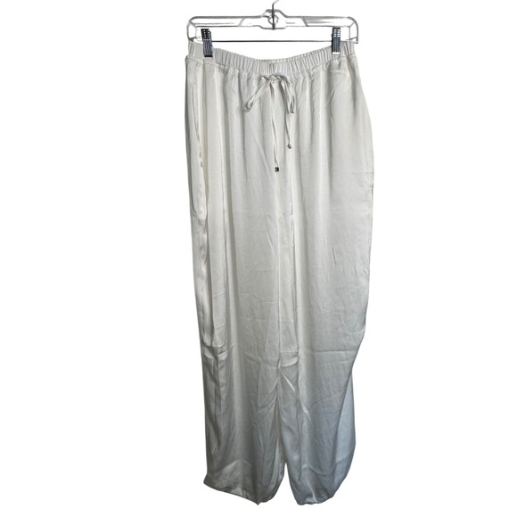 Maeve Anthropologie Ivory Balloon Pants Drawstring Waist Wide Leg Medium - Picture 3 of 12